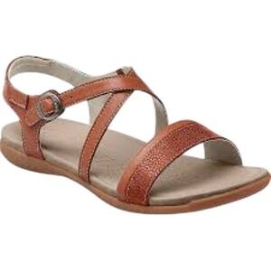 Keen Rose City Tan Leather Strappy Buckle Flat Sandals Womens Size 9